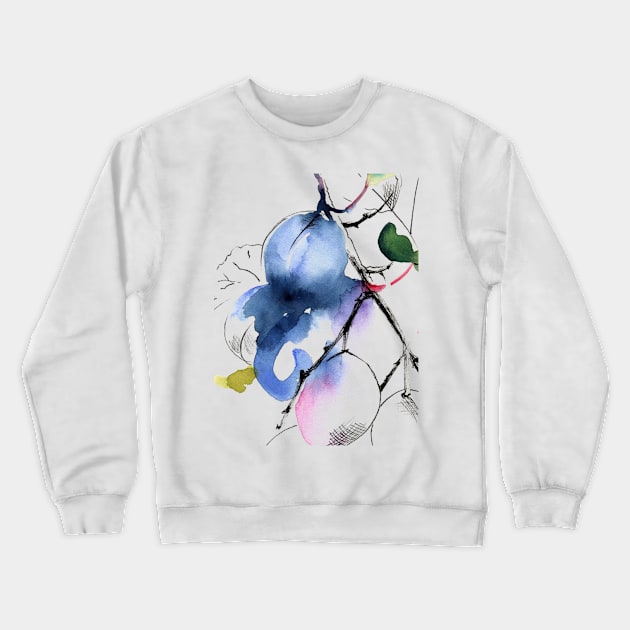 Ripe plums Crewneck Sweatshirt by Maria Mi Art